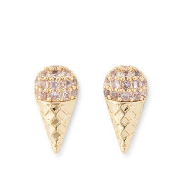Sophie Harper  Adorable Ice Cream Cone  Earrings NEW - Picture 1 of 4